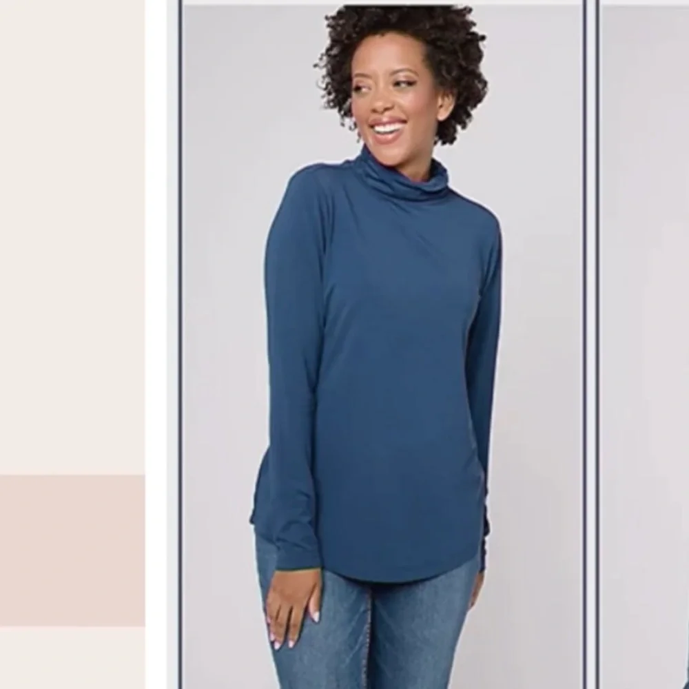 Belle by Kim Gravel turtleneck/mock neck pullover - Picture 6 of 10